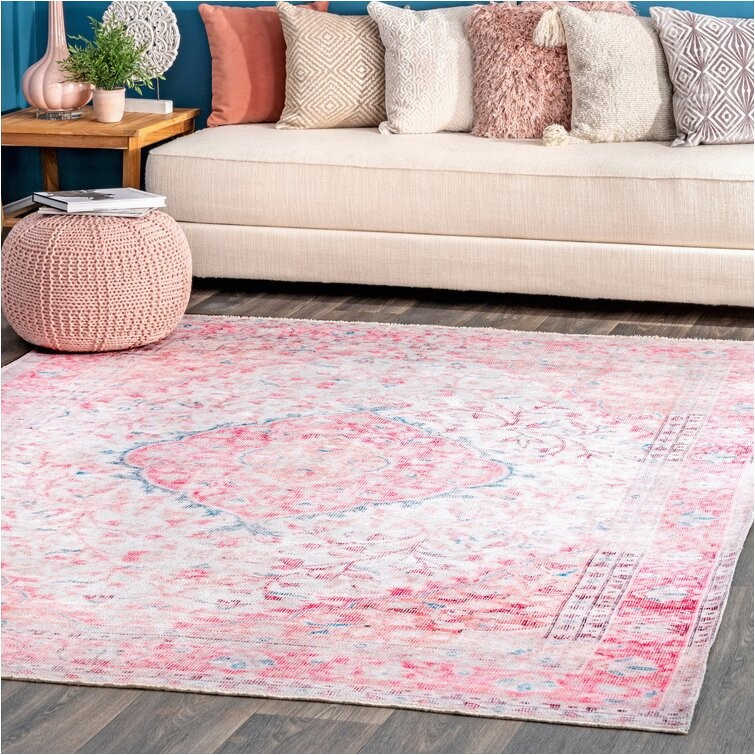 Area Rugs with Pink In them Bungalow Rose Waldrop oriental Pink area Rug & Reviews Wayfair