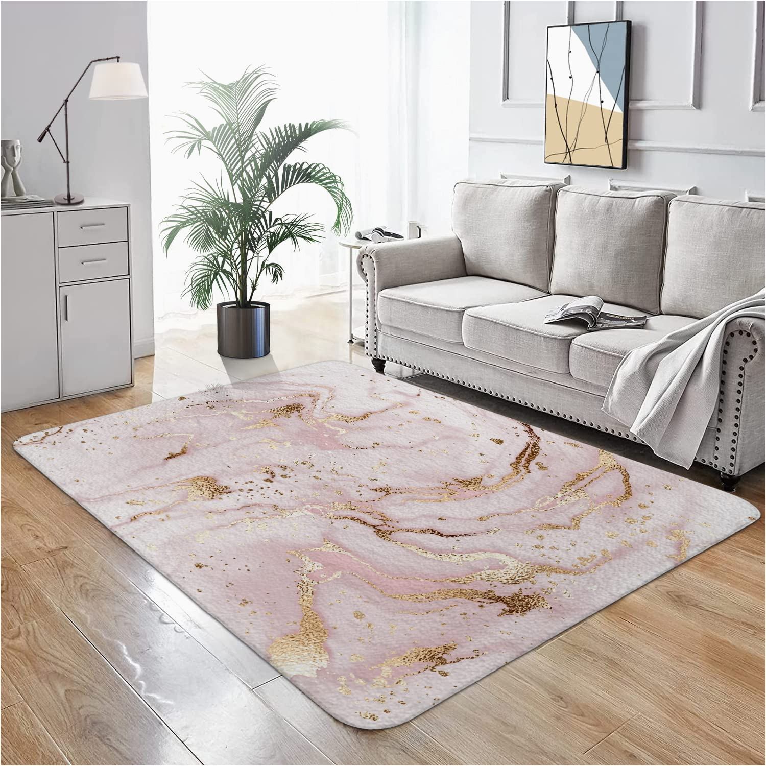 Area Rugs with Pink In them ormis Pink Marble area Rugs 4′ X 6′ Ultra soft Faux Wool area Rug Decorative Non-slip Throw Rugs Floor Carpet Cover for Living Room Bedrooms Decor