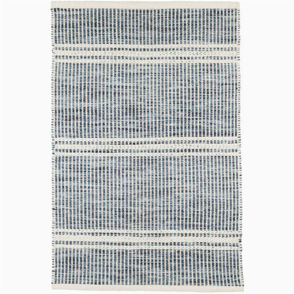 Biehl Hand Loomed Cotton Blue Beige area Rug Dash and Albert Rugs Malta Striped Handwoven Wool Blue area Rug …