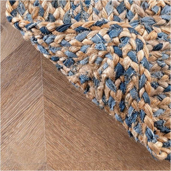 Destrie Hand Braided Blue area Rug 25×8 3×8 3×12 4×12 Ft NatÃ¼rlicher Jeans Und Jute – Etsy.de