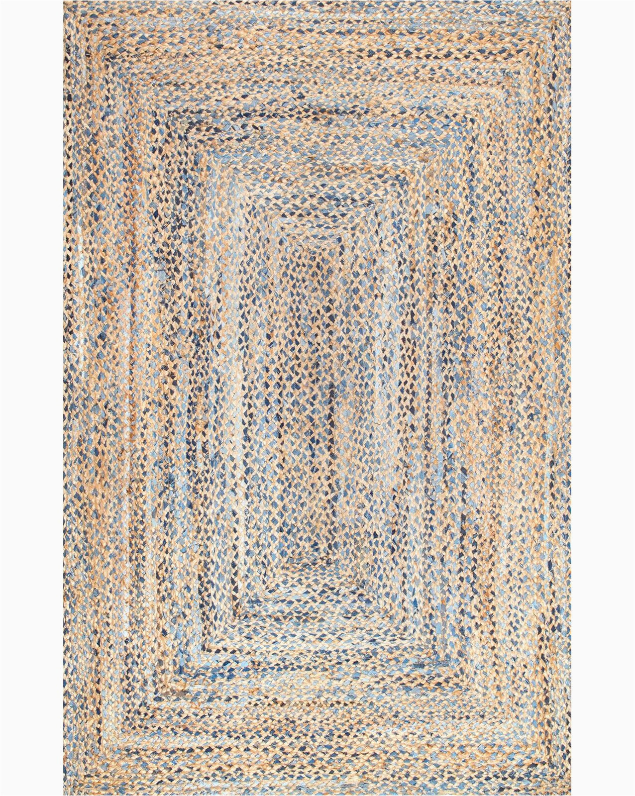 Destrie Hand Braided Blue area Rug Destrie Handmade Braided Blue/beige area Rug, Location: Indoor Use …