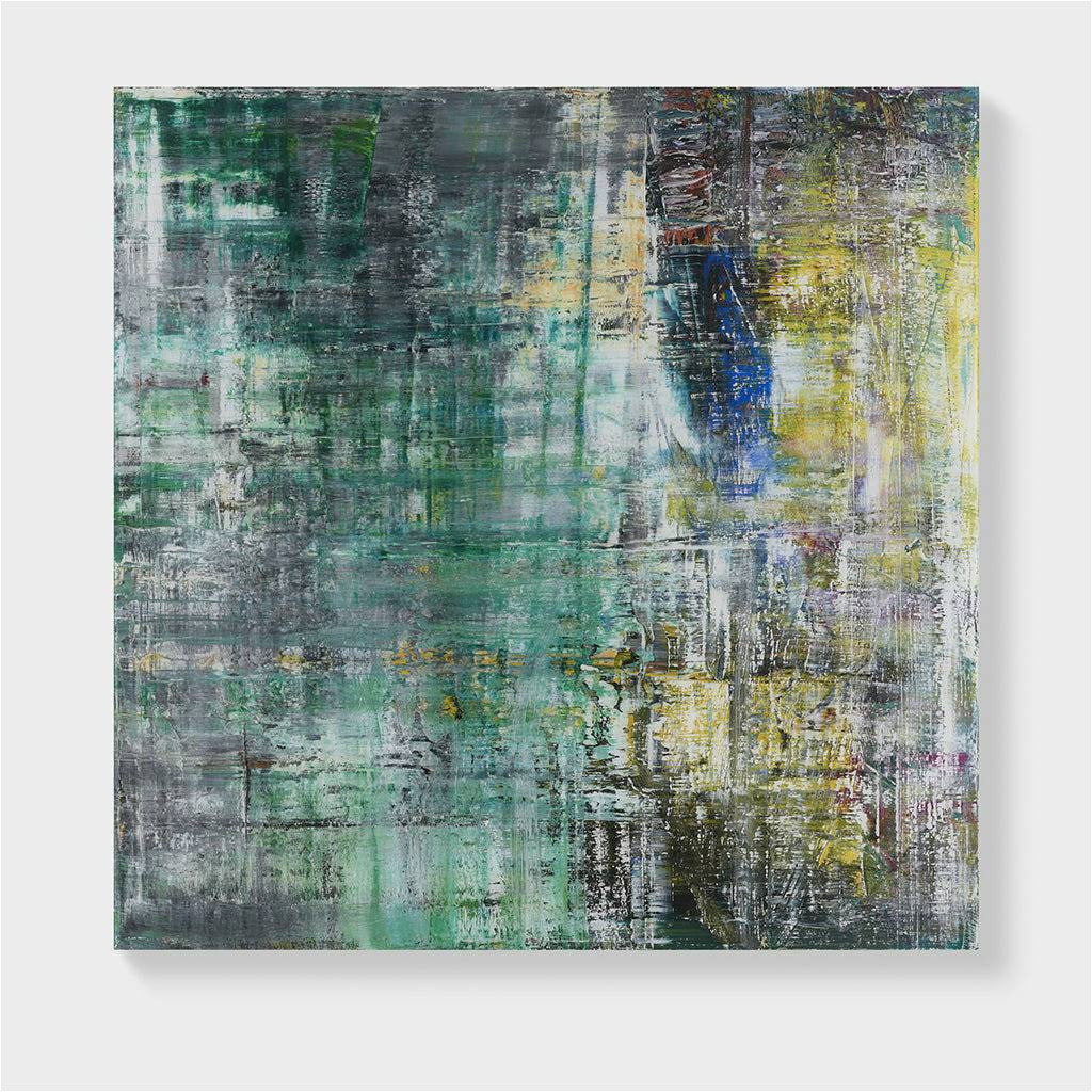 Dunmore Blue Green area Rug Gerhard Richter, Cage P19-6 (2020) Baldwin Shop