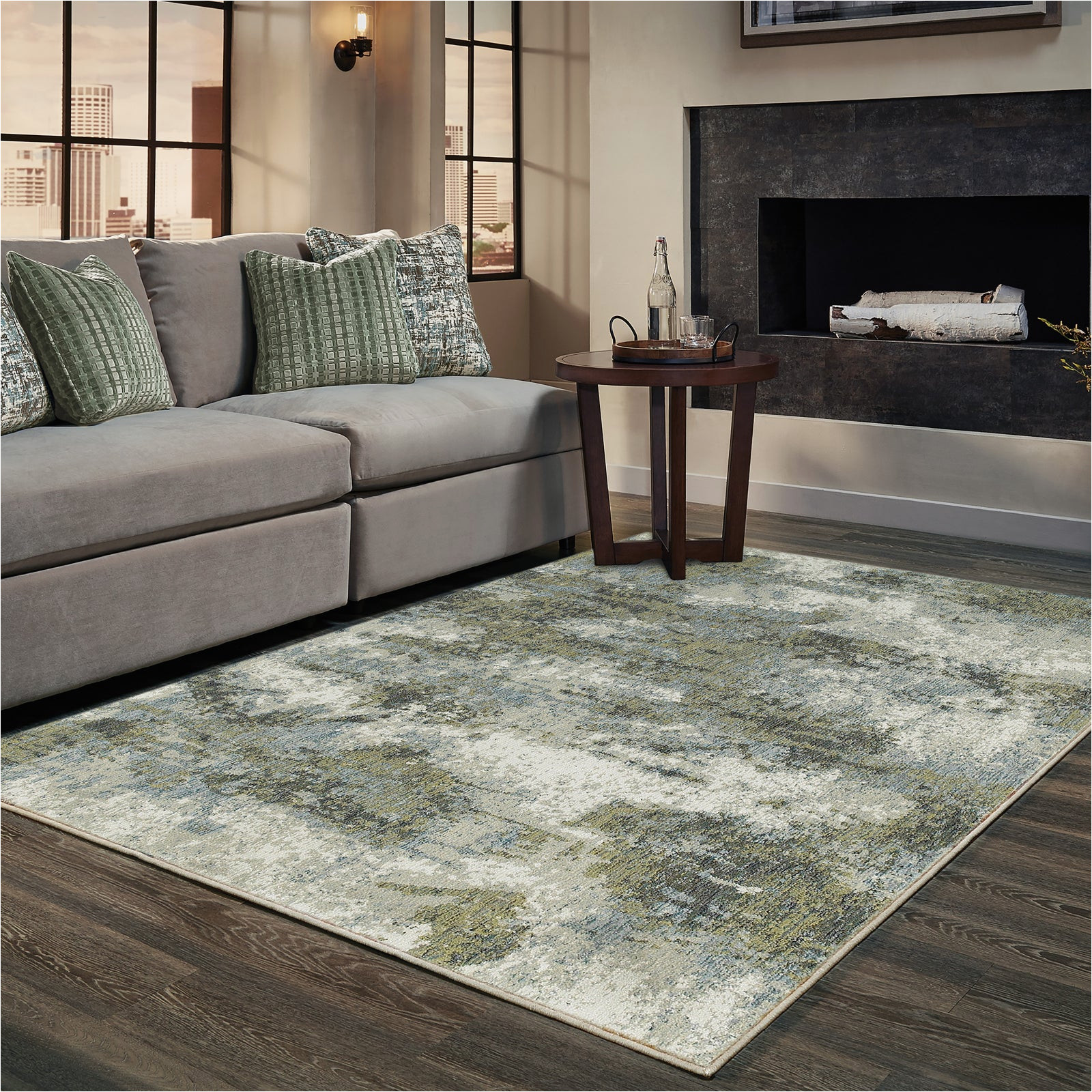 Green Living Room area Rugs oriental Weavers Evolution 8039e Blue/ Green area Rug â Incredible …