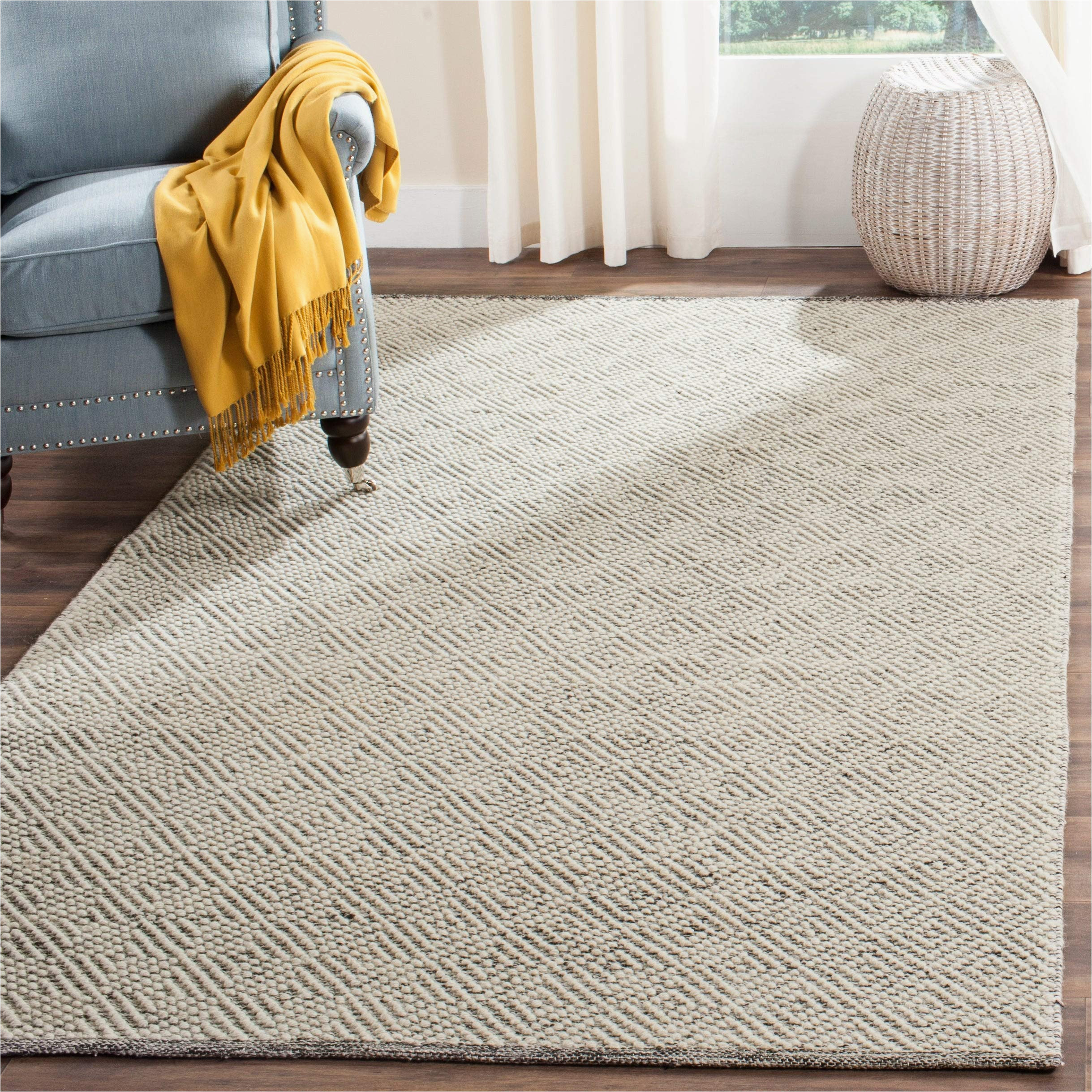 Grey and Ivory area Rug 8×10 Safavieh Natura Collection 8′ X 10′ Ivory / Light Grey Nat503a Handmade Premium Wool area Rug