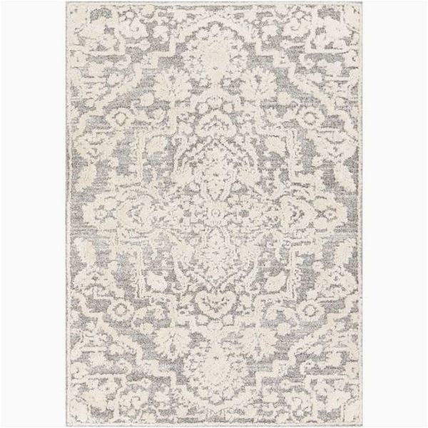 Grey and Ivory area Rug 8×10 Shire Gray Ivory Traditional 8×10 Rug