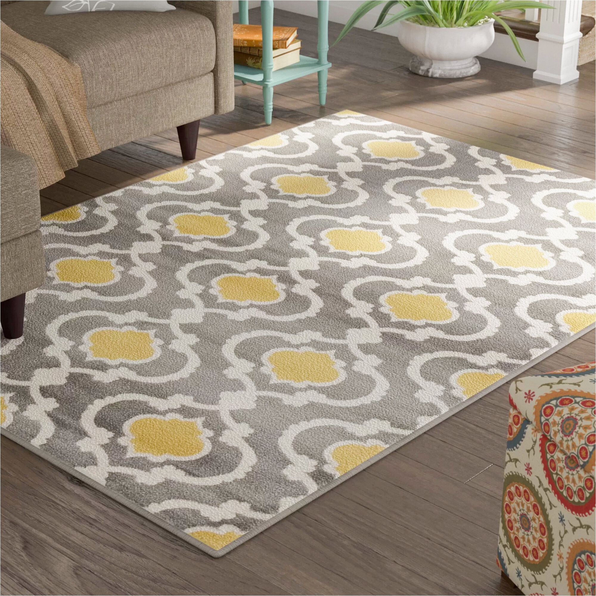 Grey and Yellow area Rug 8×10 Wayfair Yellow & Gold area Rugs You’ll Love In 2022