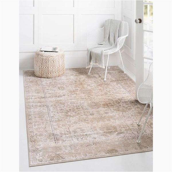 Home Depot area Rugs 10 X 14 Unique Loom Portland Central Ivory 10 Ft. X 14 Ft. area Rug …