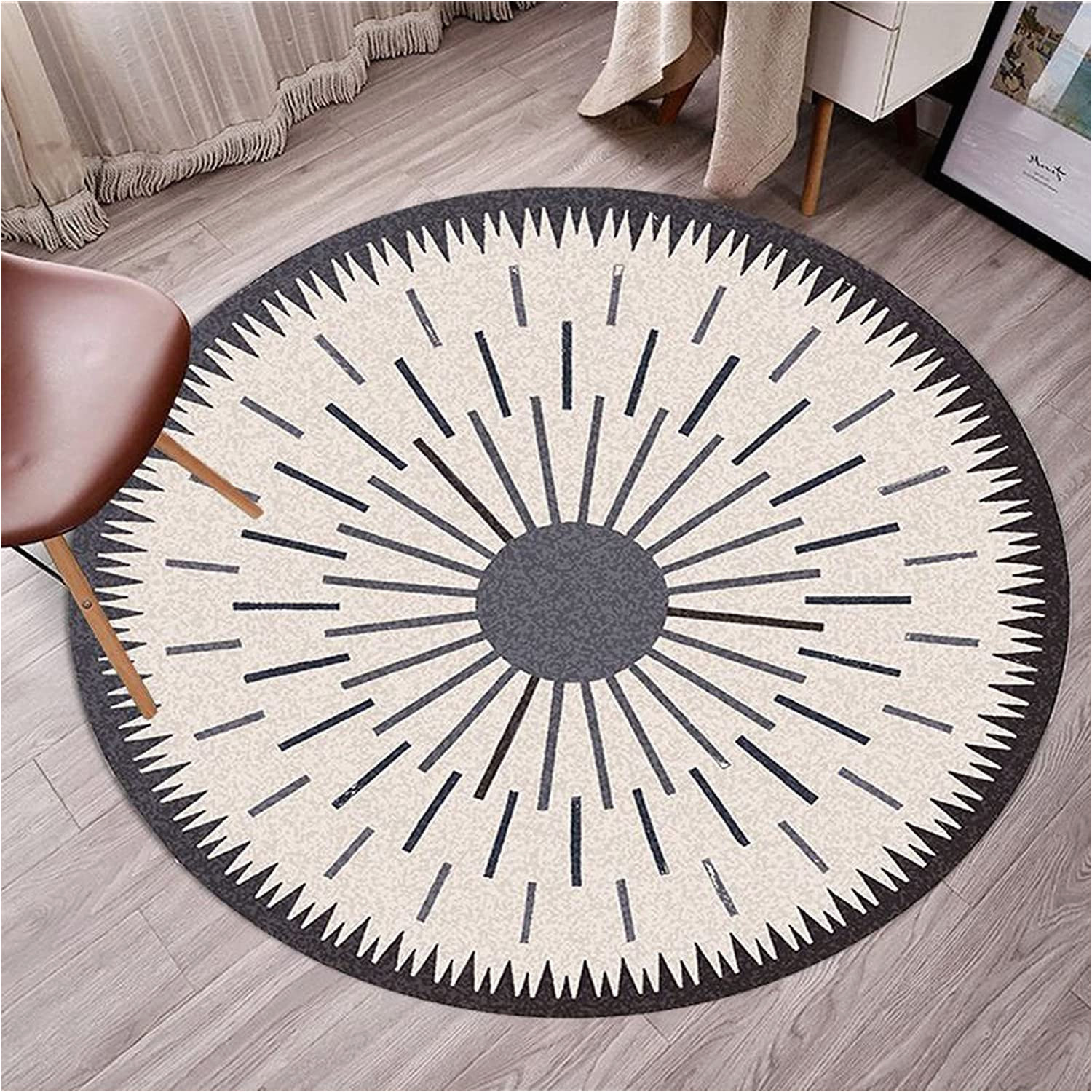 Indoor Outdoor Round area Rugs Drsff nordic area Rugs Round Rug for Living Room Bedroom Bedside …
