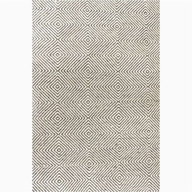 Marcelo Hand Tufted Wool Cotton Ivory area Rug Wrought Studio Portageville Geometric Handmade Tufted Wool area …