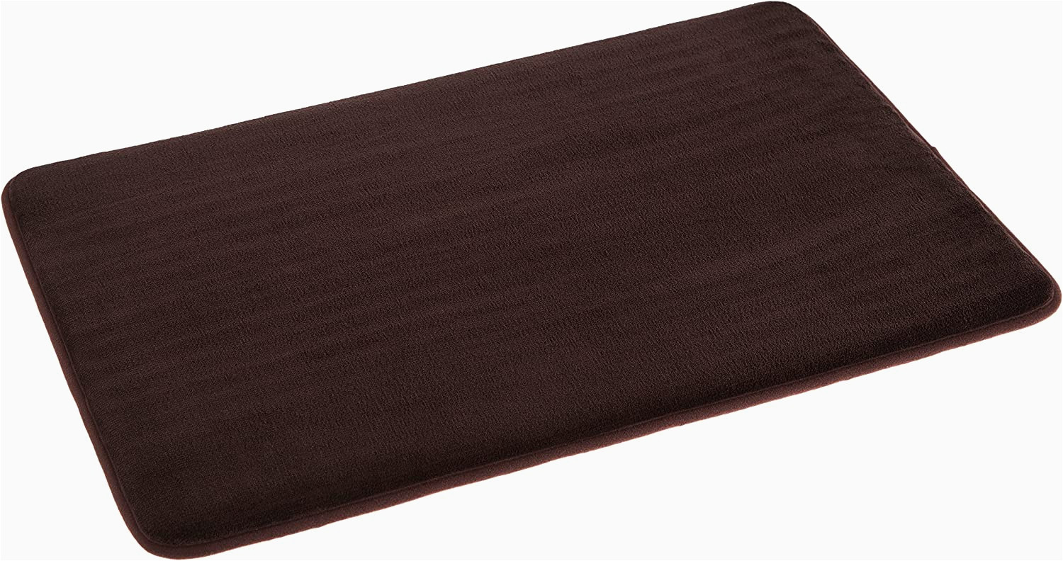 Memory Foam Bath Rug Amazon Amazon Basics Dark Brown Memory Foam Bath Mat 46 X 71 Cm : Amazon …