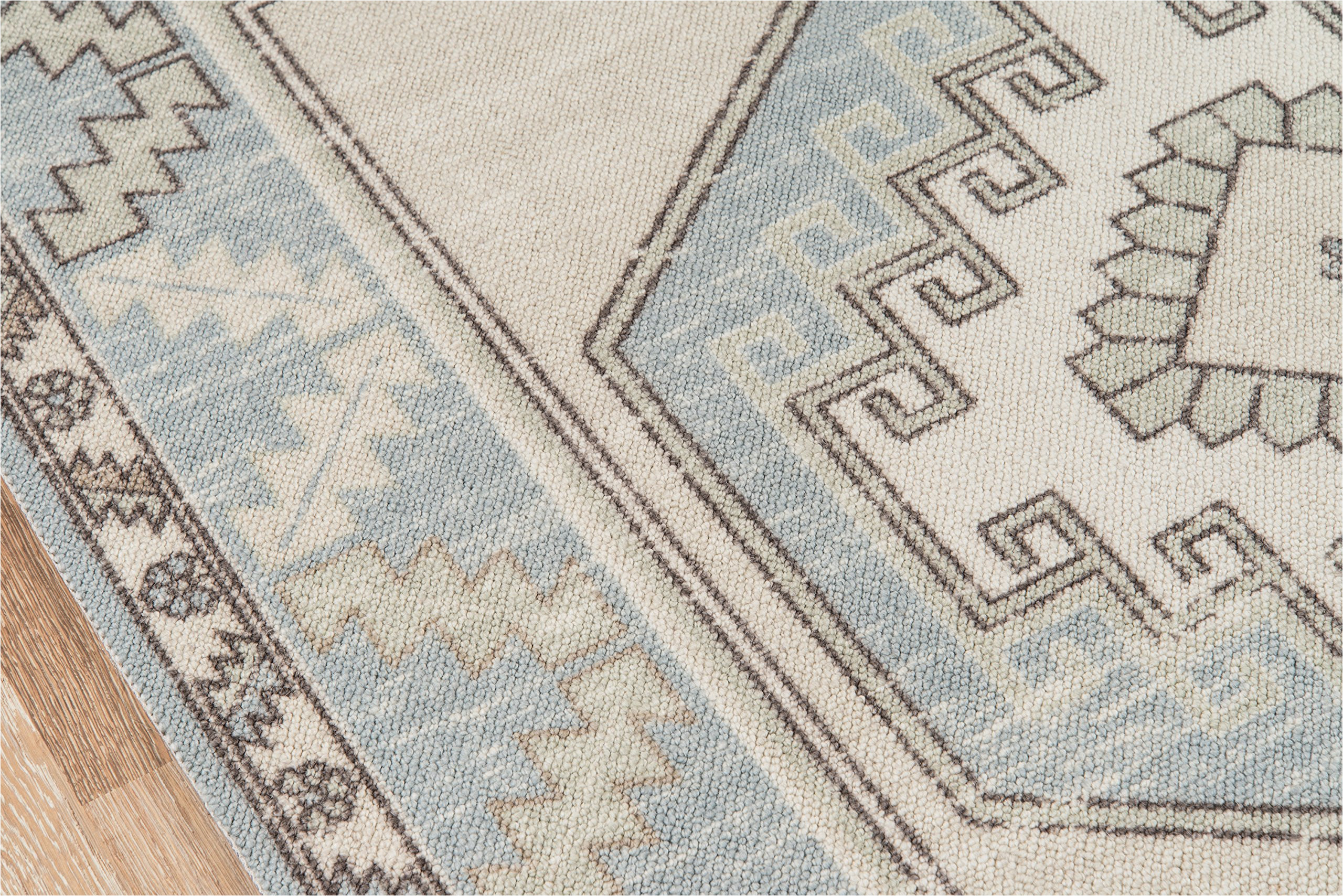 Moyer Indoor Light Blue area Rug Momeni Anatolia Wool and Nylon area Rug 5’3″ X 7’6″ Light Blue