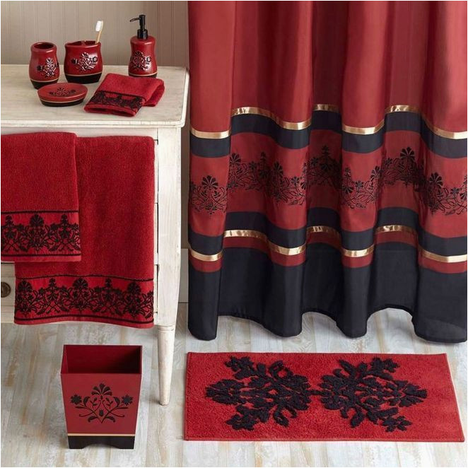 Red and Black Bath Rugs 36lancarrezekiq the Good, the Bad and Red Bathroom – Pecansthomedecor Red …