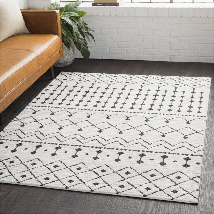 Rhodes Black Charcoal area Rug Rhodes Black/charcoal area Rug Plush area Rugs, White Shag area …