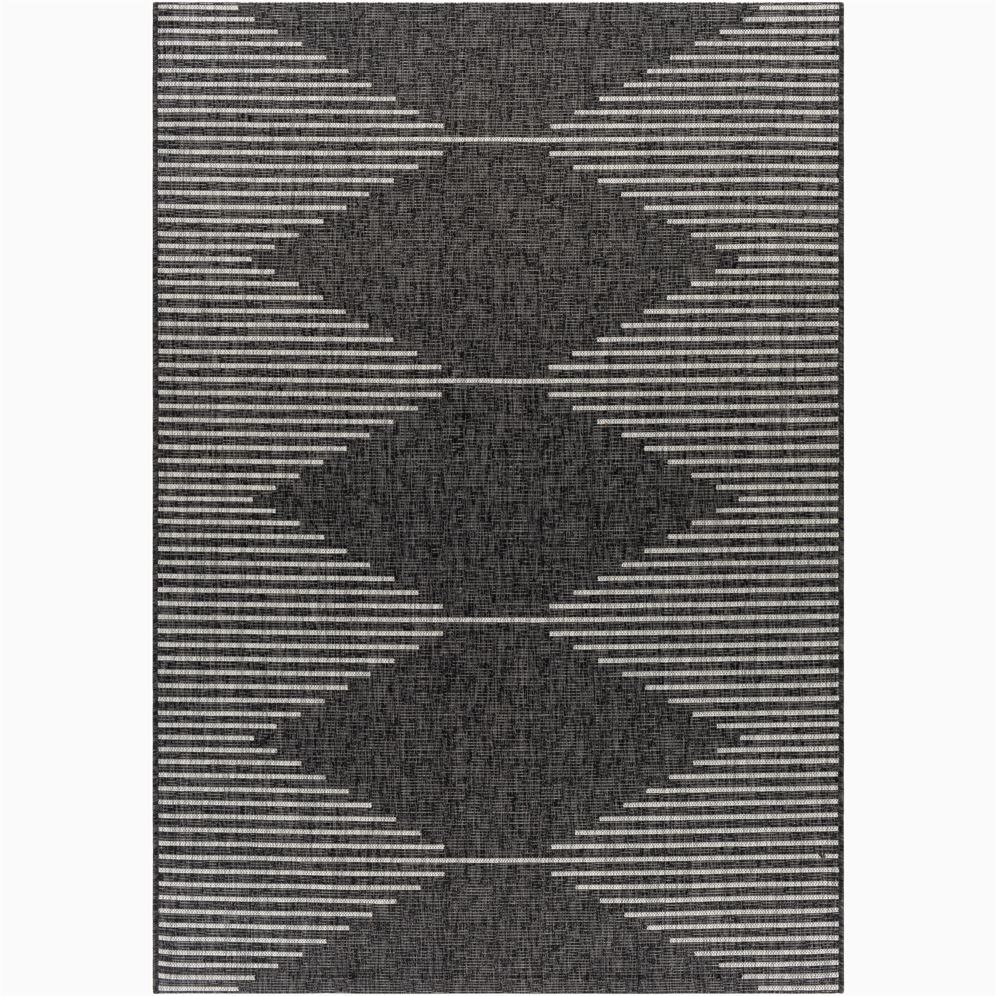 Rhodes Black Charcoal area Rug Rhodes Charcoal 2′ X 2’11” Global Indoor/outdoor Rectangle area Rug