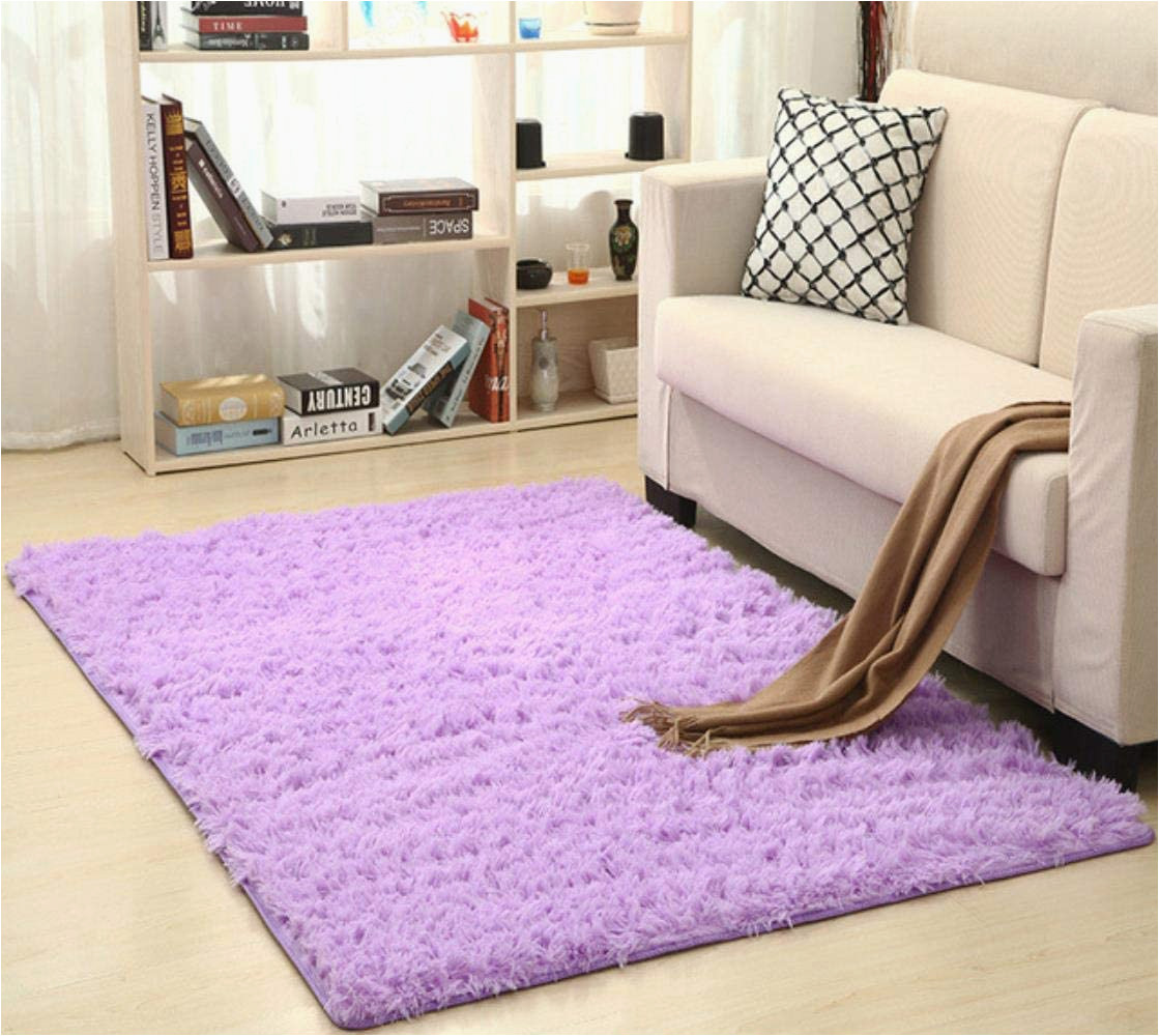 Silk and Wool area Rugs Daerg Super soft Silk Wool Rug Indoor Modern Shag area Rug Silky …