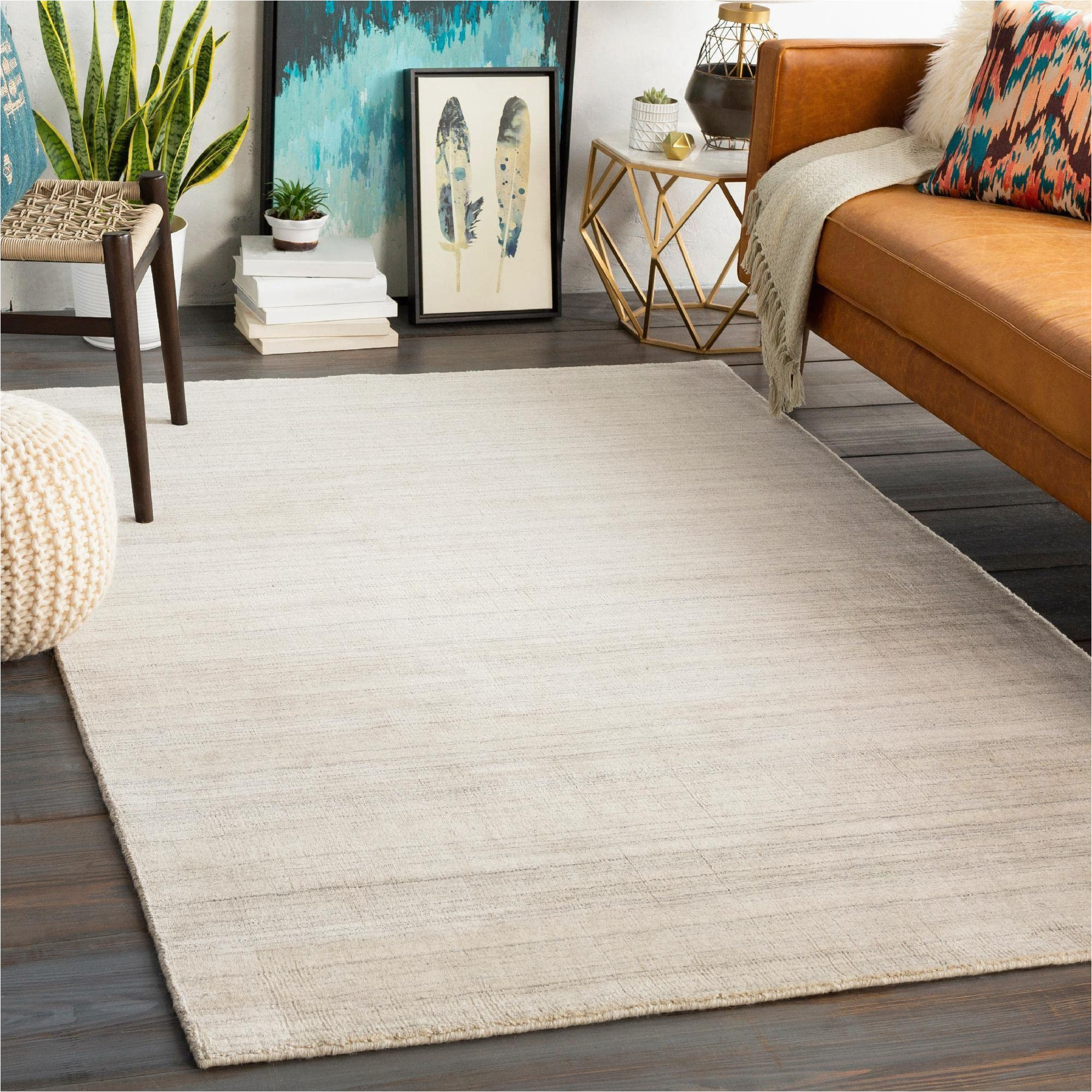 Solid Beige area Rug 8×10 Mark&day area Rugs, 8×10 southport solid and Border Beige area Rug Beige Carpet for Living Room, Bedroom or Kitchen (8′ X 10′)