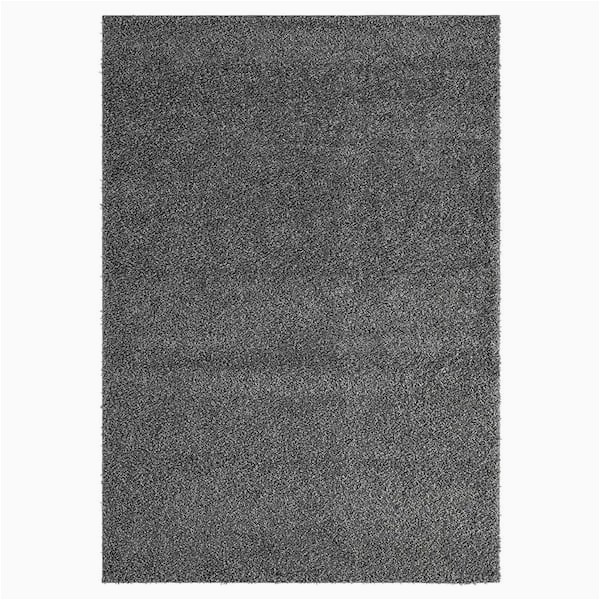 Solid Dark Gray area Rug Context Eclipse solid Dark Gray 5 Ft. X 7 Ft. Polypropylene area …