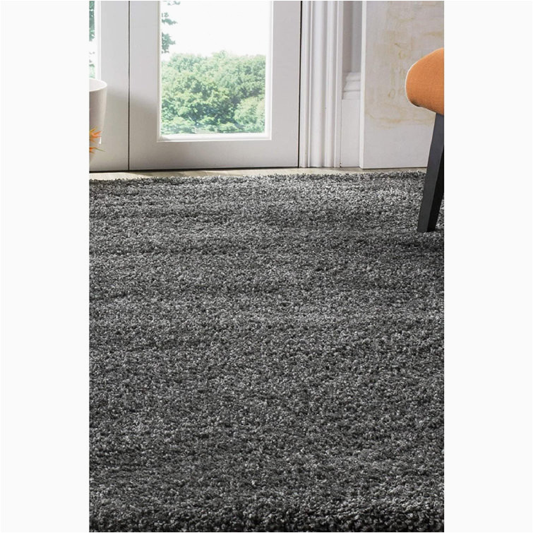 Wayfair area Rugs 3 X 5 solid Color Machine Woven Rectangle 3′ X 5′ Polypropylene area Rug In Dark Gray