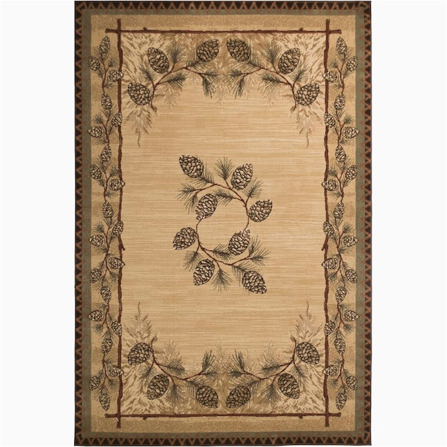4 X 6 area Rugs Near Me Balta Carlswell 4 X 6 Beige Indoor Border Lodge area Rug In the …