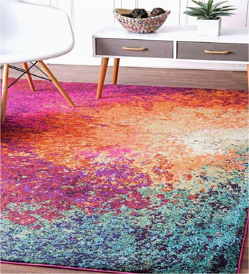 4 X 6 area Rugs Near Me Buy Pink Nylon Abstract 4 X 6 Feet Machine Made Carpet by Status …