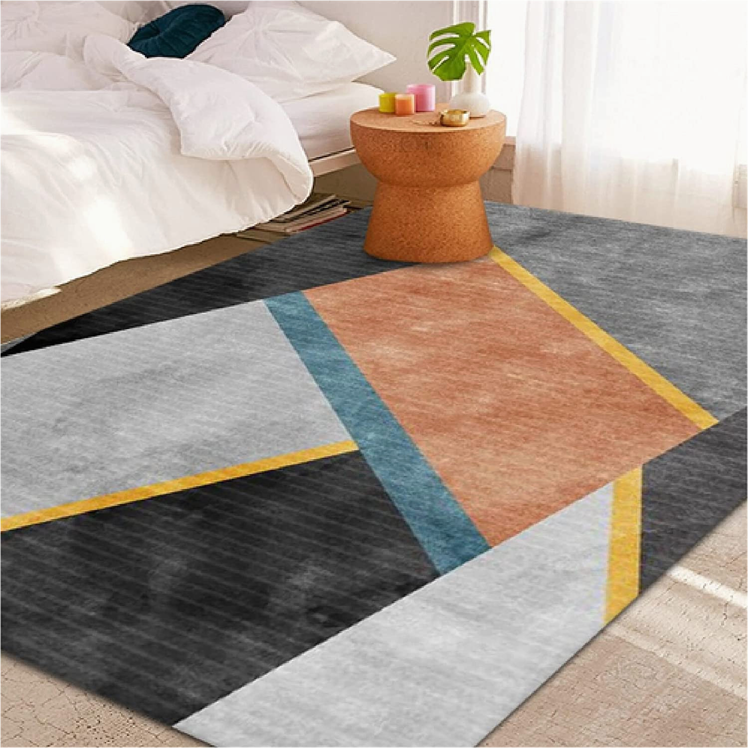 6ft X 6ft area Rugs Kunsen Children’s Room Rugs Girls Bed Border Bedroom Rug …