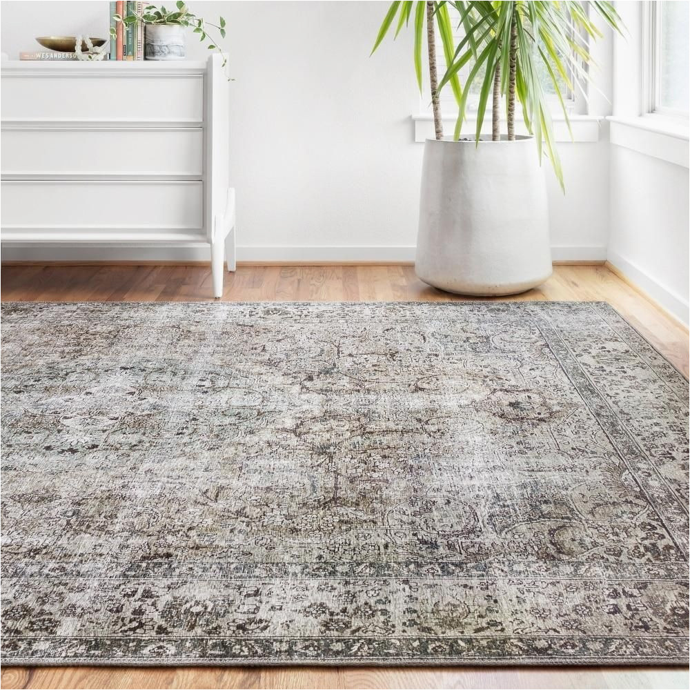 Alexander Home isabelle Traditional Vintage Border Printed area Rug isabelle Traditional Vintage Border Printed area Rug Alexander …