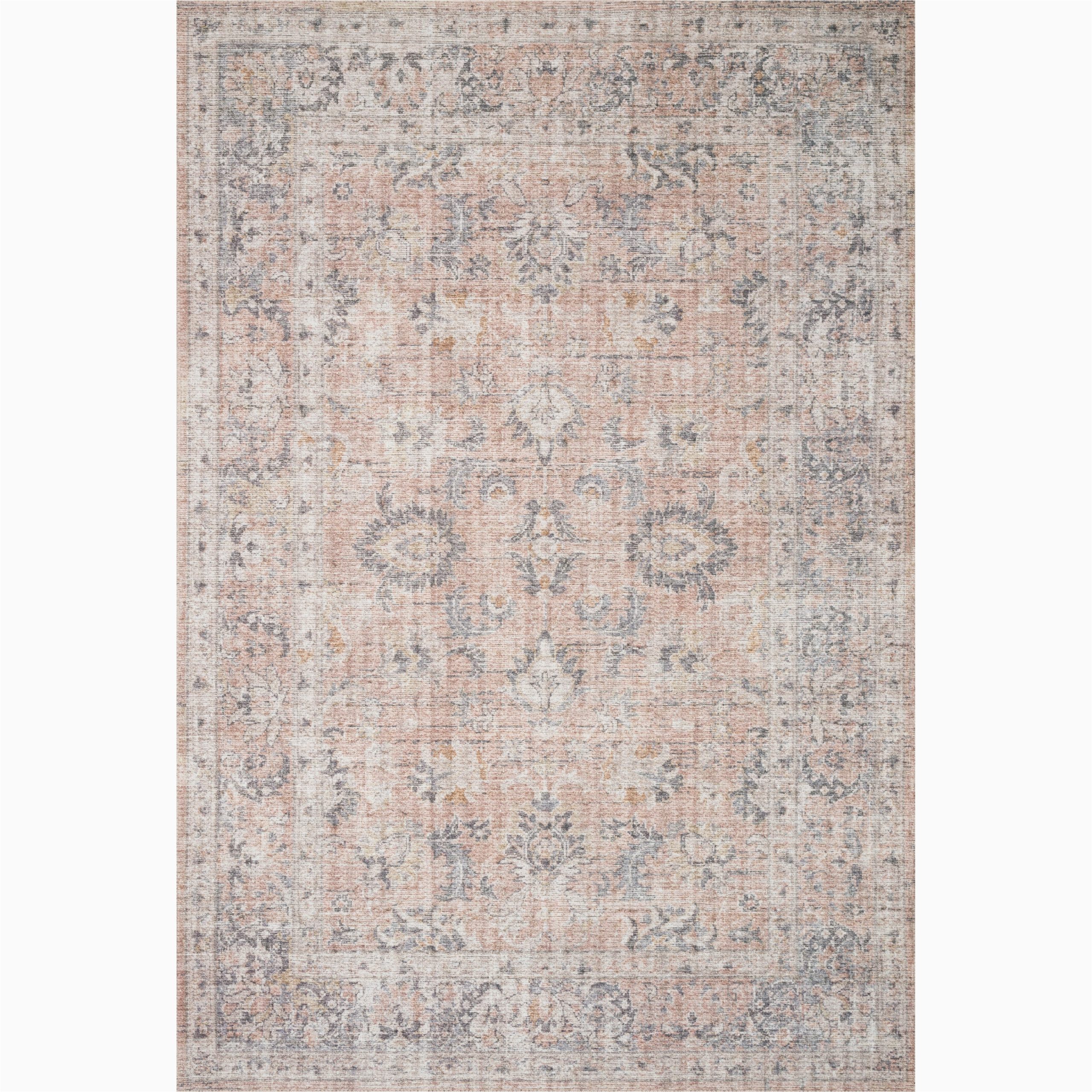 Alexander Home Leanne Traditional Distressed Printed area Rug Alexander Home Bohemian & Eclectic Accent Polyester Shabby Chic …