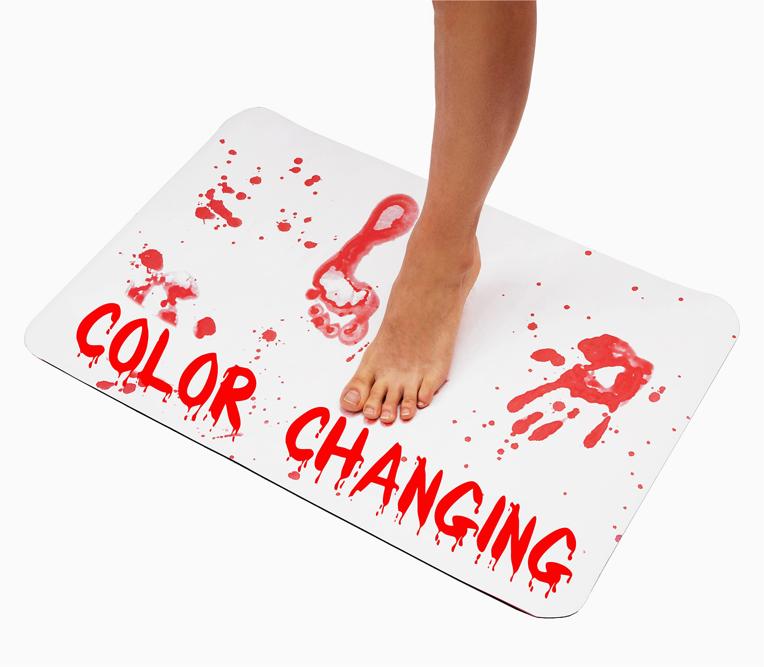 Bath Rug that Turns Red when Wet the Murder Mat Bath Mat Changes Color Instantly Turns Red when Wet Shower Mat Shows Blood Bathroom Rug