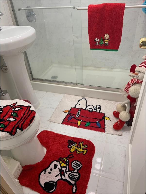 Bed Bath and Beyond Christmas Rugs Peanuts Holiday Shower Curtain Collection Bed Bath & Beyond