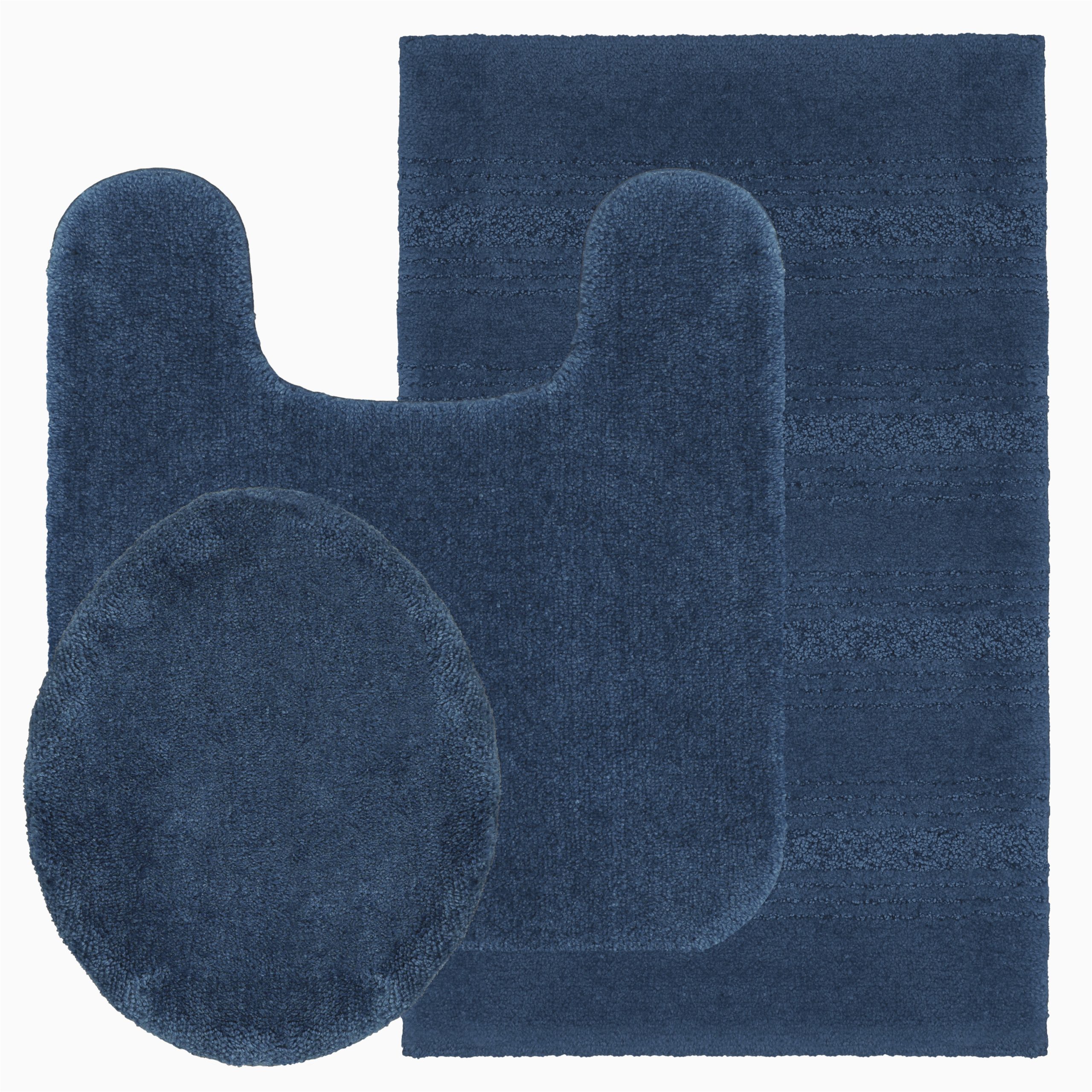 Better Homes and Gardens Bath Rug Sets Better Homes & Gardens Bath Rug 3-piece Set, Baltic Blue, U-lid …