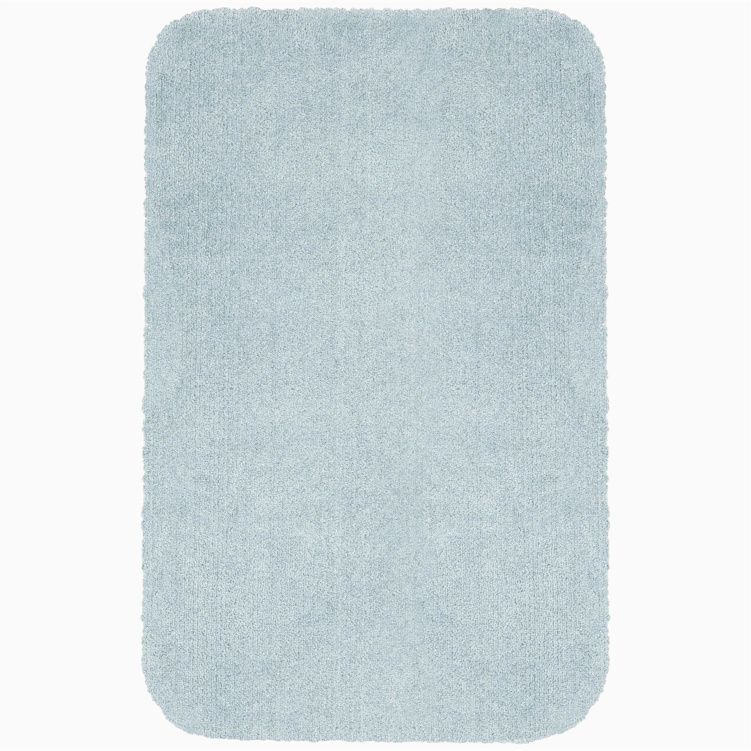 Better Homes and Gardens Bath Rugs Walmart Better Homes & Gardens solid Light Blue Nylon Bath Rug, 24″x40″