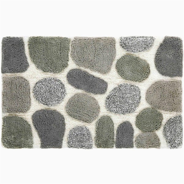 Chesapeake Merchandising Pebbles Bath Rug Chesapeake Merchandising Pebbles Grey 20 In. X 32 In. Cotton 2 …