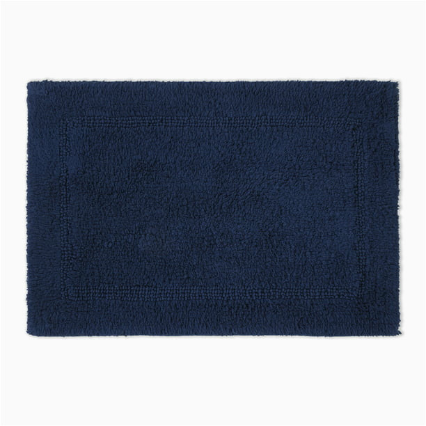 Cornflower Blue Bath Rugs Better Homes & Gardens Bath Rug Cotton Reversible Washable, 17″ X 24″, Blue Admiral