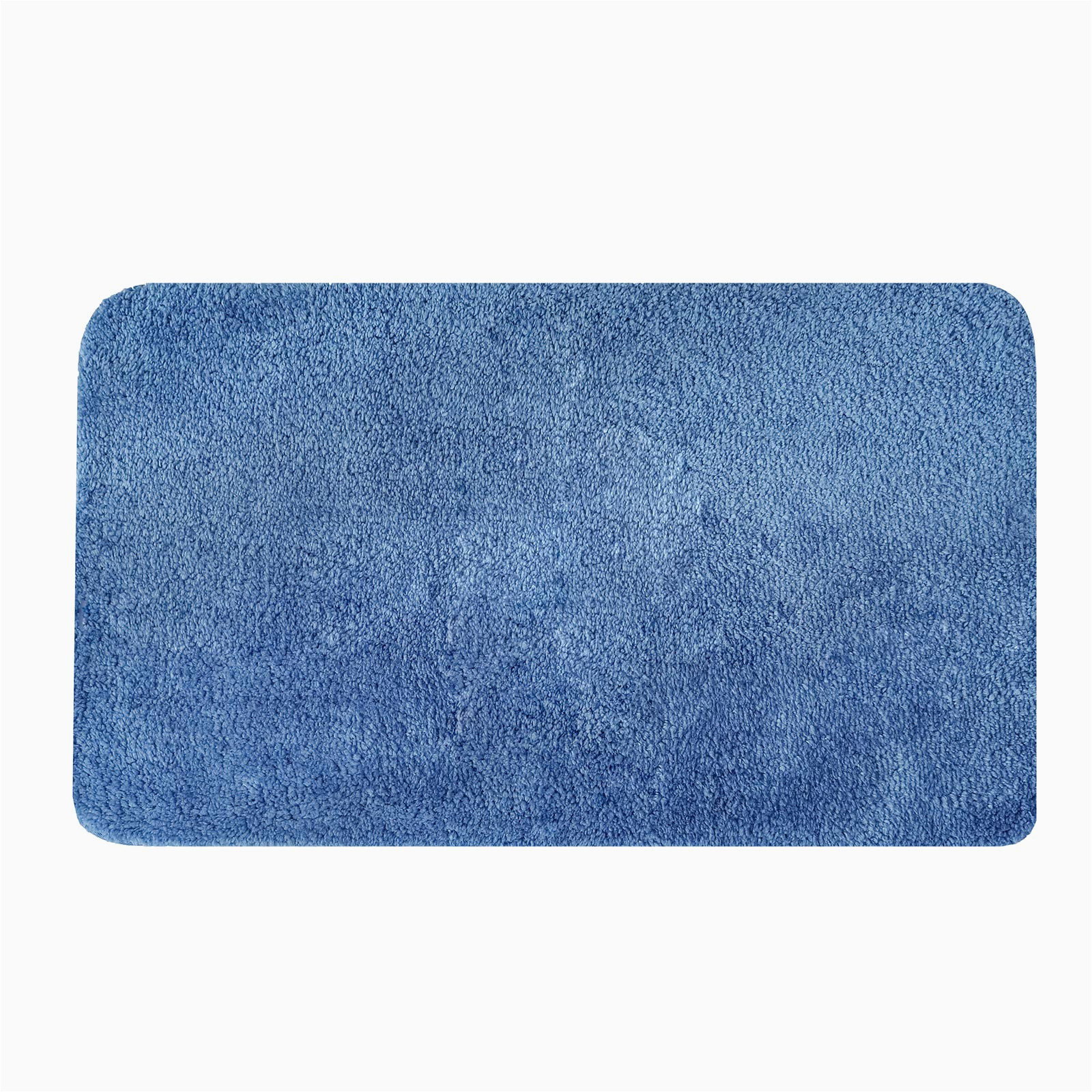 Cornflower Blue Bath Rugs Lohas Home Bathroom Rug Mat, 33×20, Absorbent soft Carpet, Non-slip Rectangle Bathmat, Machine Washable Dry Fast, for Tub, Shower (cornflower Blue)