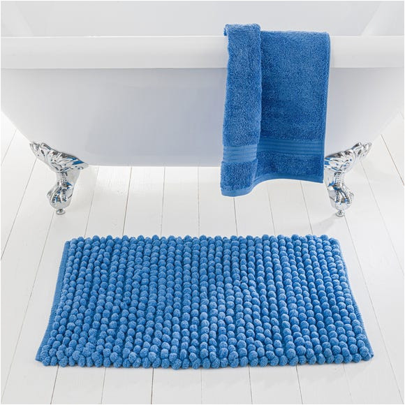 Cornflower Blue Bath Rugs Pebble Cornflower Bath Mat Dunelm