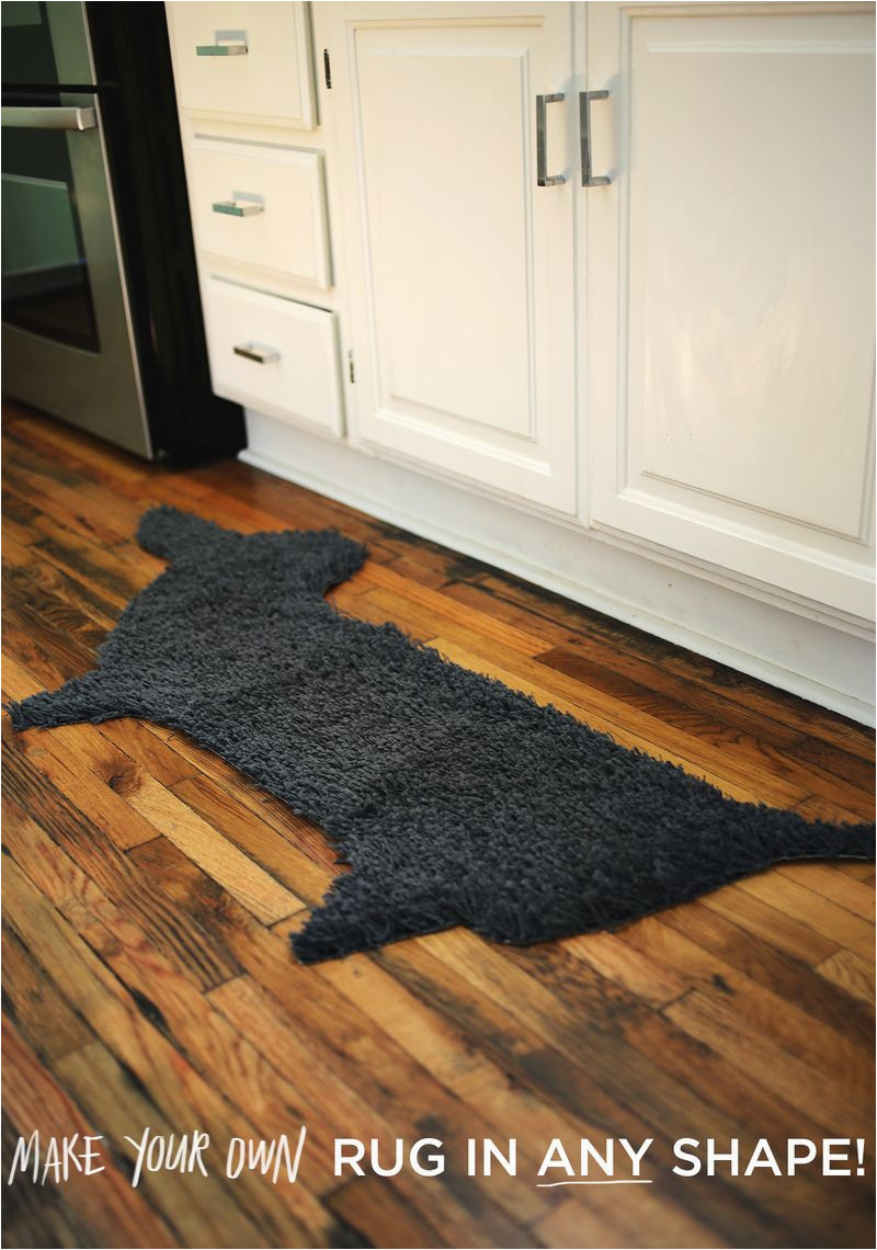 Cutting An area Rug to Size Try This: Make Your Own Rug In Any Shape! – A Beautiful Mess