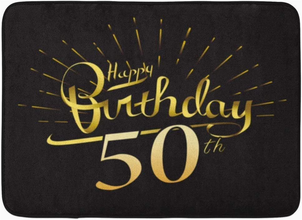 Gold Colored Bath Rugs Floor Mats Bathroom Rugs Outdoor/indoor Doormat Anniversary 50th Happy Birthday Beautiful Word Gold Fireworks Modern Brush Lettering On Retro Bathroom … Gold Colored Bath Rugs Floor Mats Bathroom Rugs Outdoor/indoor Doormat Anniversary 50th Happy Birthday Beautiful Word Gold Fireworks Modern Brush Lettering On Retro Bathroom …