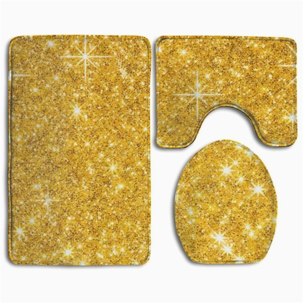 Gold Colored Bath Rugs Gohao Gold Flannel Bath Rugs, 3′ X 2′ (3 Pieces)