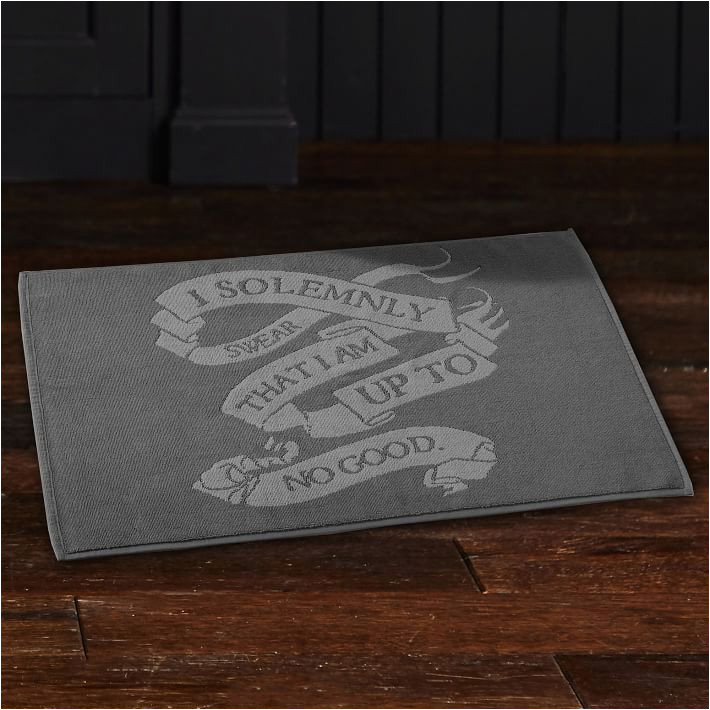 Harry Potter Bath Rug Harry Potterâ¢ Marauder’s Mapâ¢ Bath Mat Pottery Barn Teen