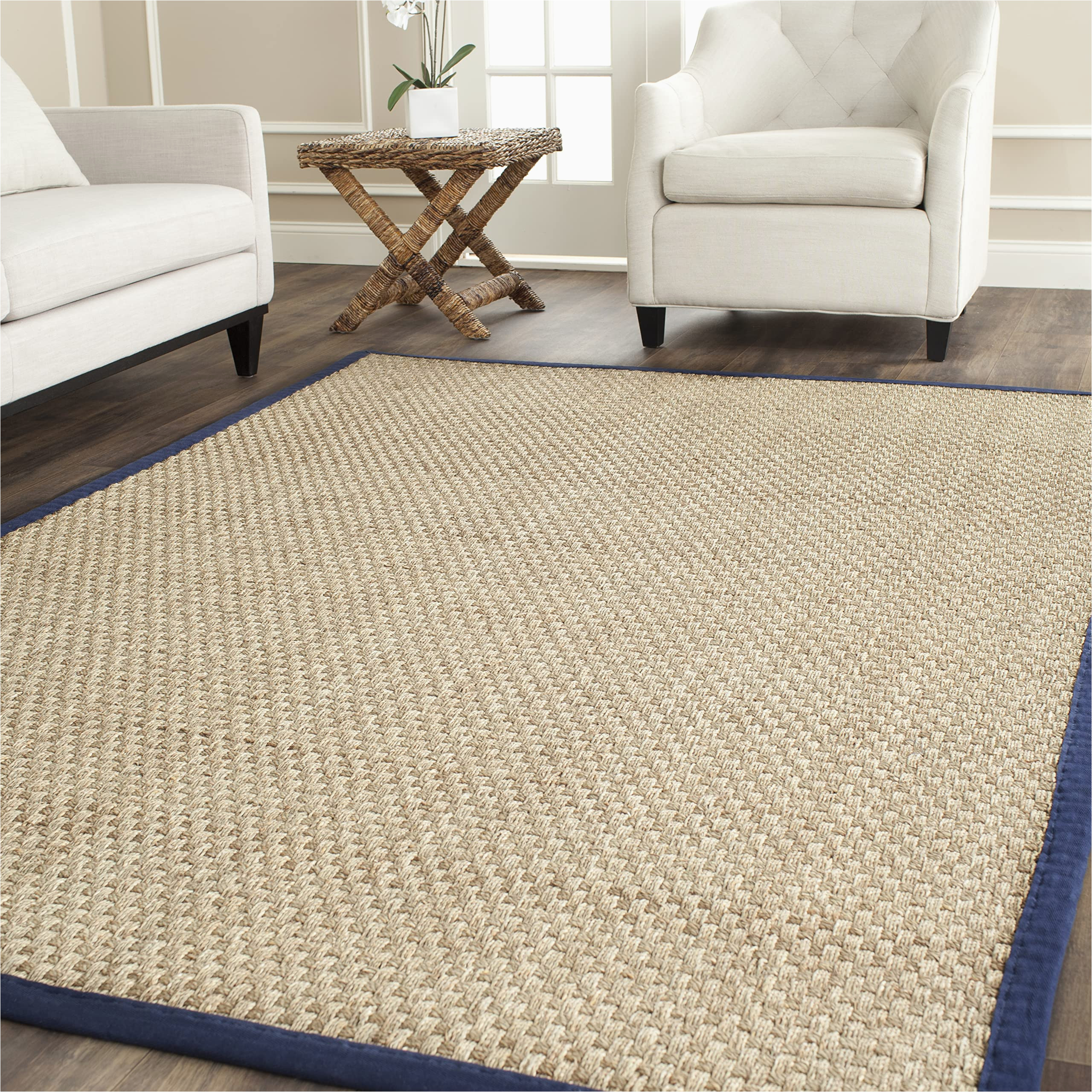 Home Depot 8×10 Indoor area Rugs Amazon.com: Safavieh Natural Fiber Collection 6′ X 9′ Blue Nf114e …