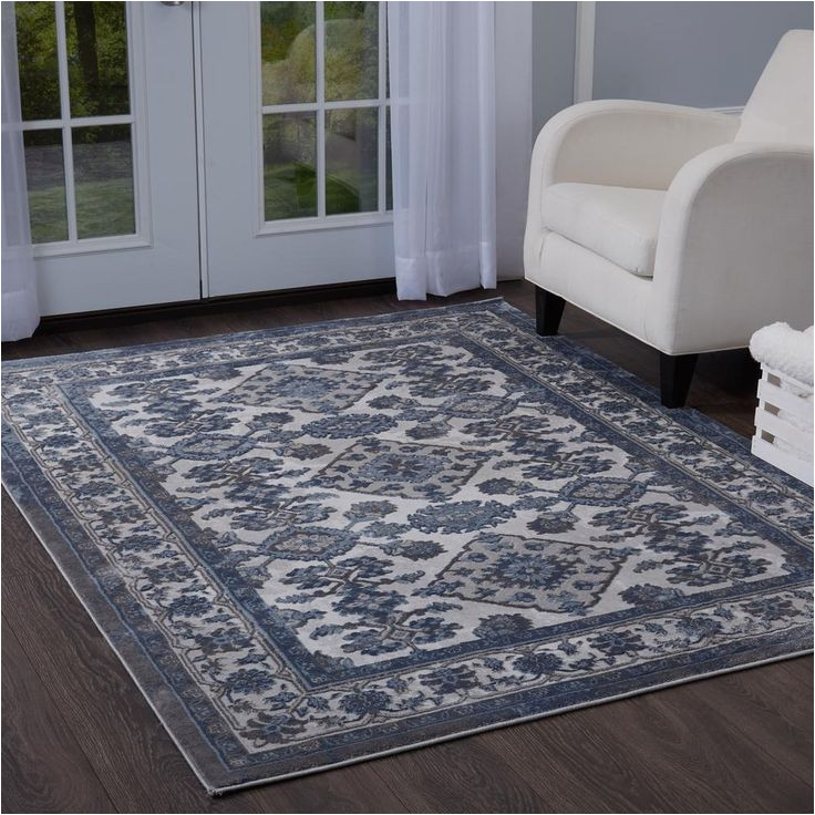 Home Depot area Rugs 7 X 10 Home Dynamix Bazaar Elegance Gray/blue 7 Ft. 10 In. X 10 Ft. 1 In …