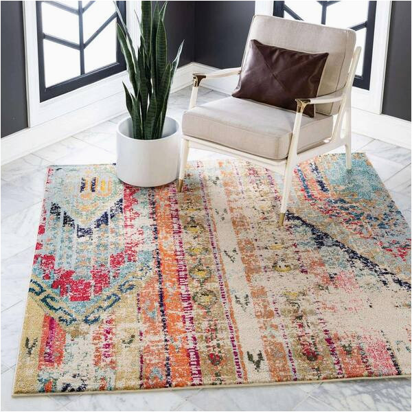 Home Depot Square area Rugs Unique Loom Sedona Yosemite Multi 8 Ft. X 8 Ft. Square area Rug …