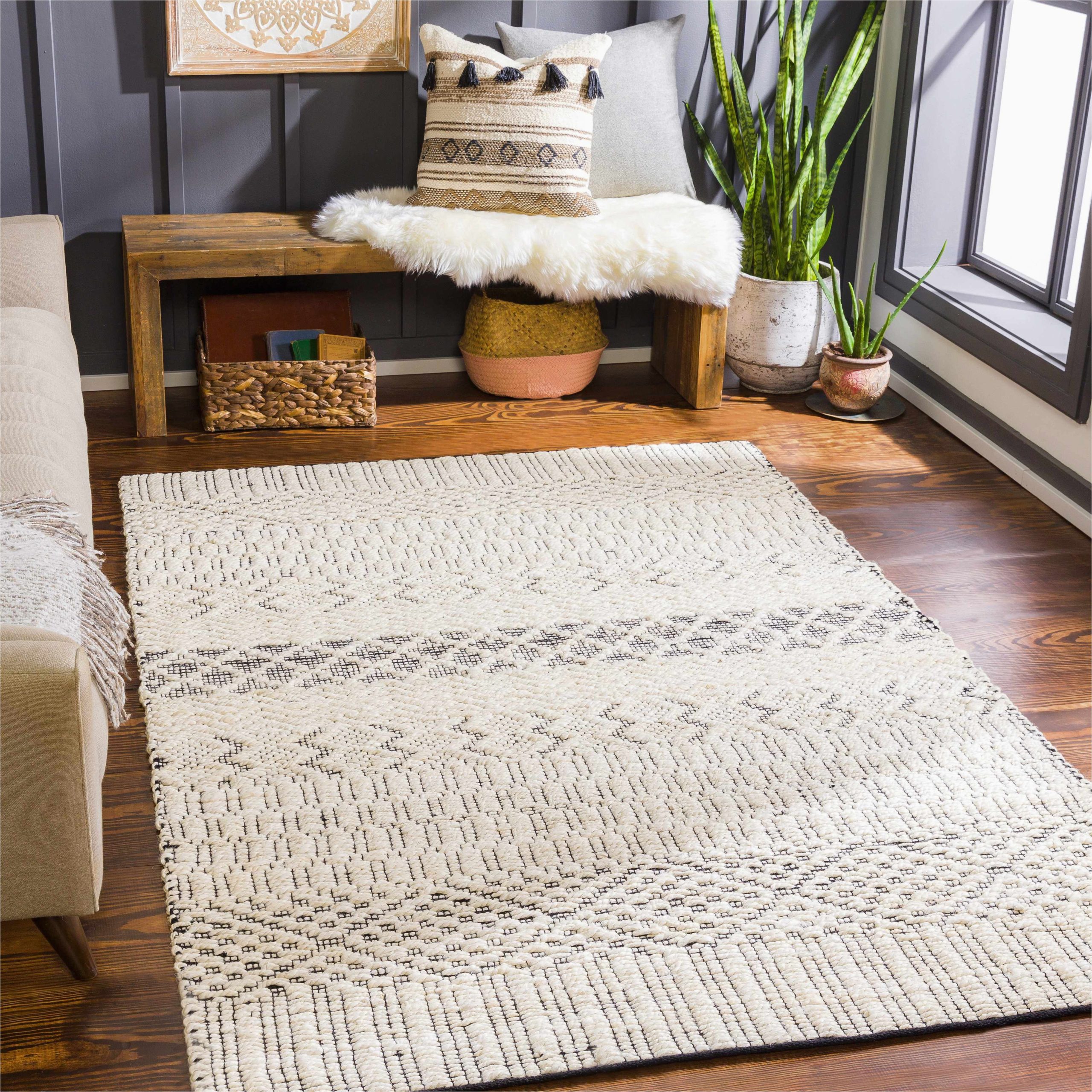 Jocelyn Parchment Handwoven Flatweave Wool White Charcoal area Rug Pin On Products