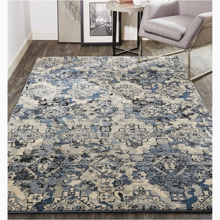 Joss and Main Blue area Rugs Lorentz Blue/tan area Rug Joss & Main area Rugs, Blue area …