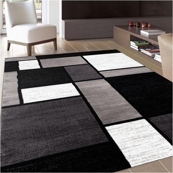 Living Room area Rugs Contemporary World Rug Gallery Contemporary Modern Boxed Color Block area Rug …