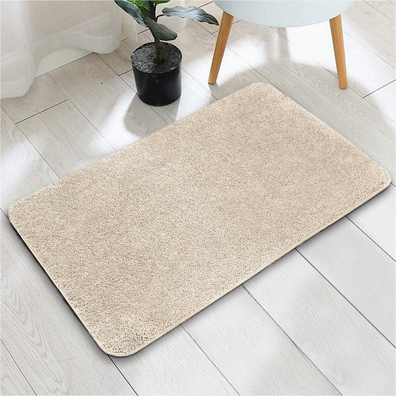 Mildew Resistant Bath Rug Bath Mat, Non-slip Washable Bath Rug 50x80cm soft Deep Pile Bath Rug for Bathroom Kitchen Quick Dry and Mildew Resistant Bath Rug