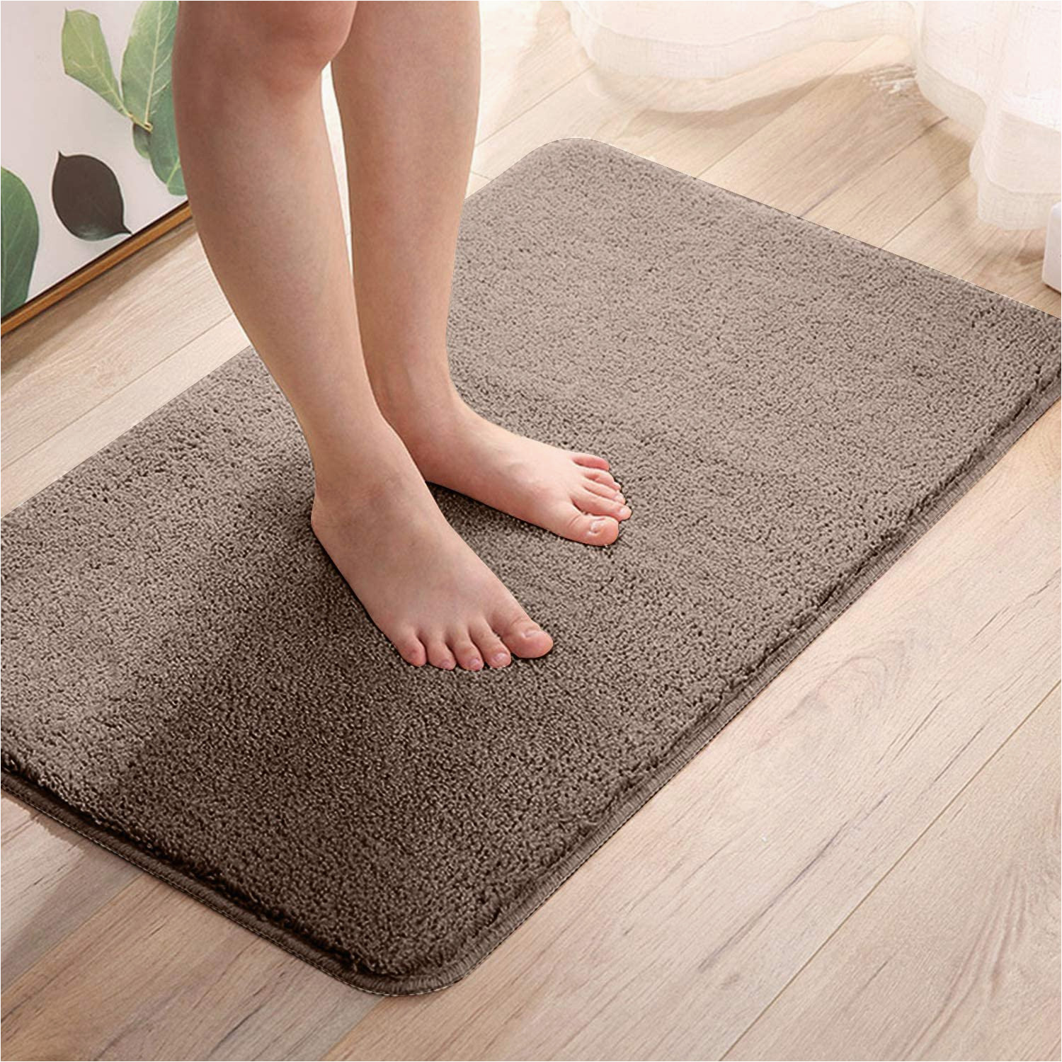 Mold Resistant Bath Rug Bath Mat, Non-slip Washable Bath Rug 50×80 Cm, soft, Deep-flowered …