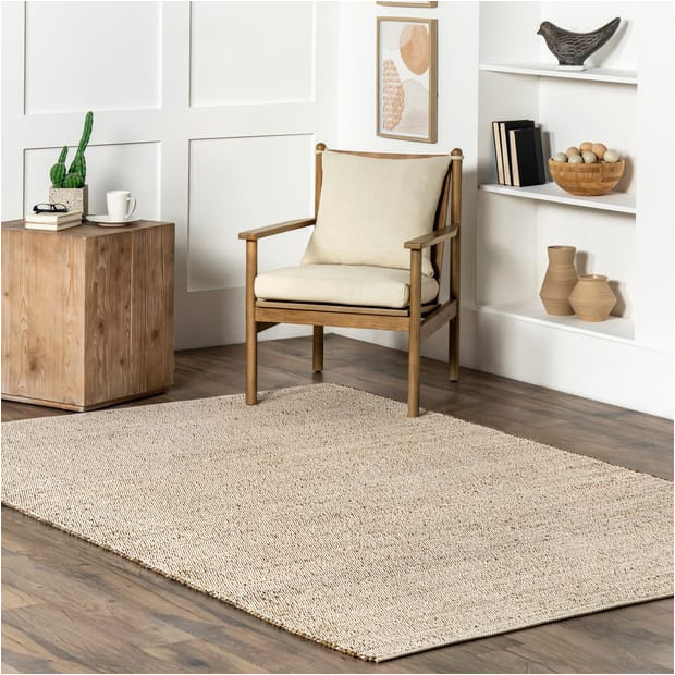 Natural area Rugs Made In Usa Natural Handwoven Jute-blend area Rug