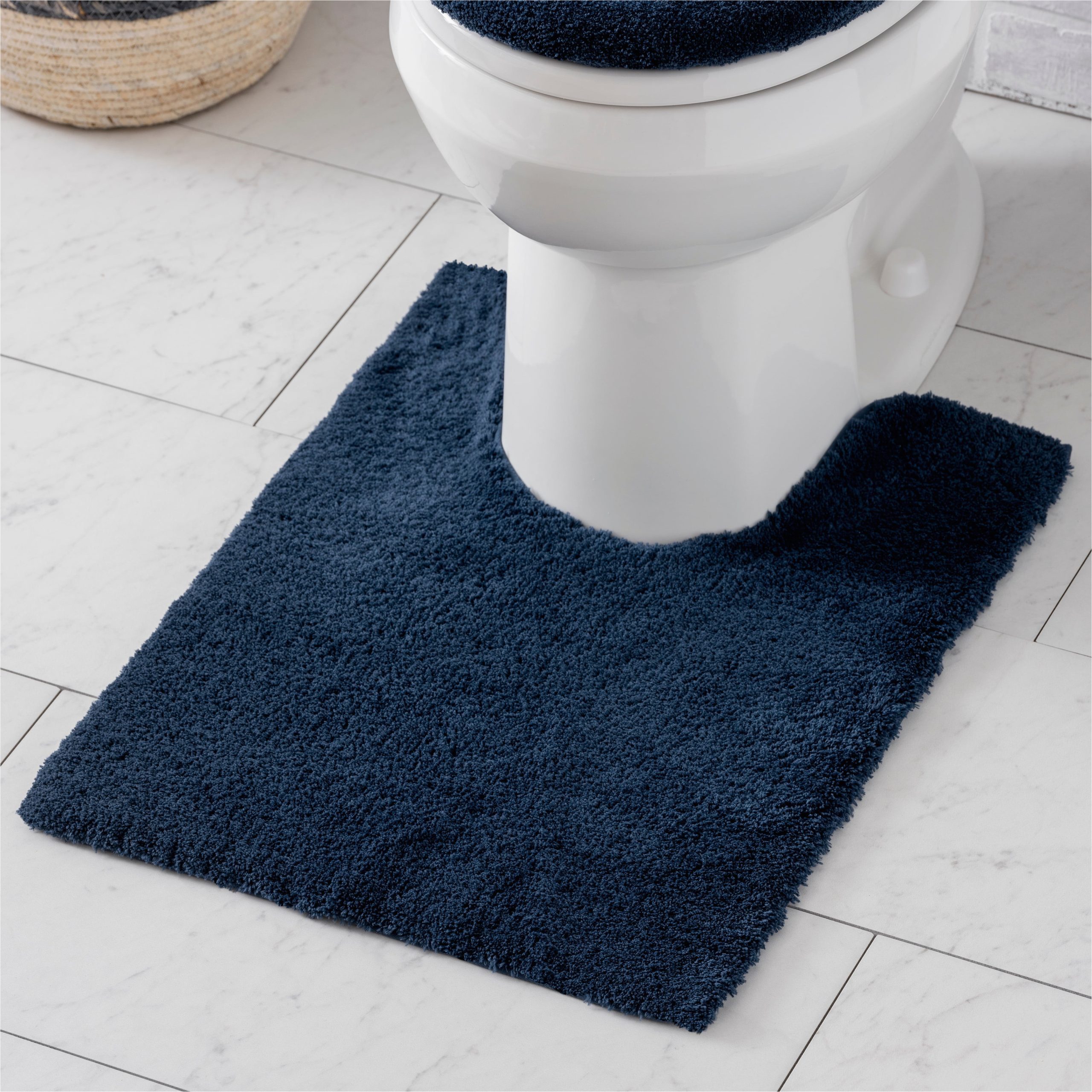 Navy Blue Bath Rug Walmart Better Homes & Gardens Contour Rug, Contour, Blue Admiral