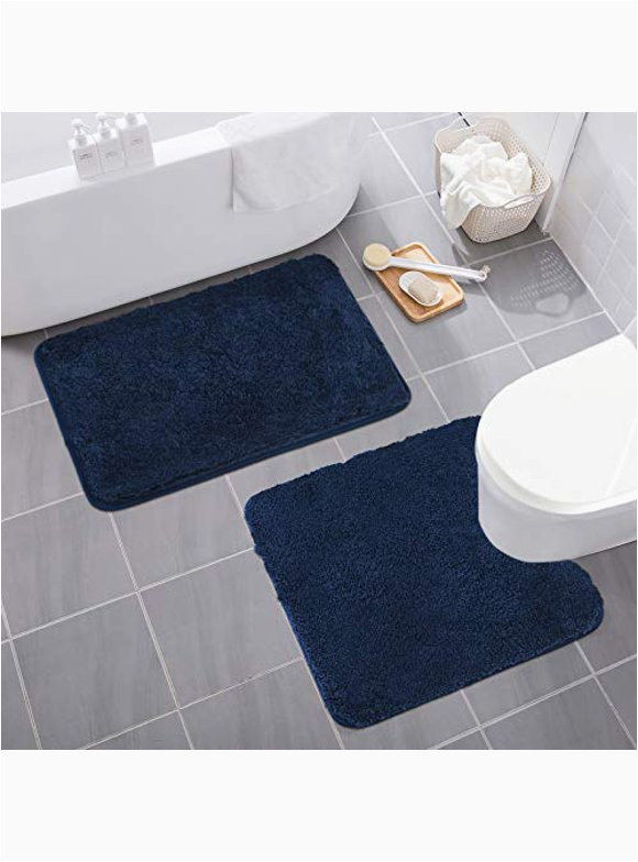 Navy Blue Bath Rug Walmart Cosy Homeer Bath Rugs & Mats In Bath Blue – Walmart.com